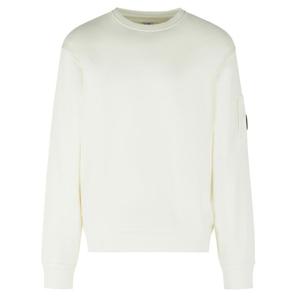 C.P. Company White Cotton Sweatshirt Men